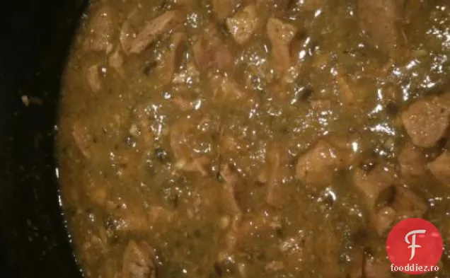Chili verde autentic (tocană de carne de porc și Tomatillo Verde)
