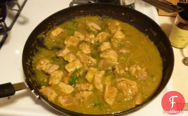 Pollo Pulqueros (tocană de pui, Tomatillo și Jalapeno)