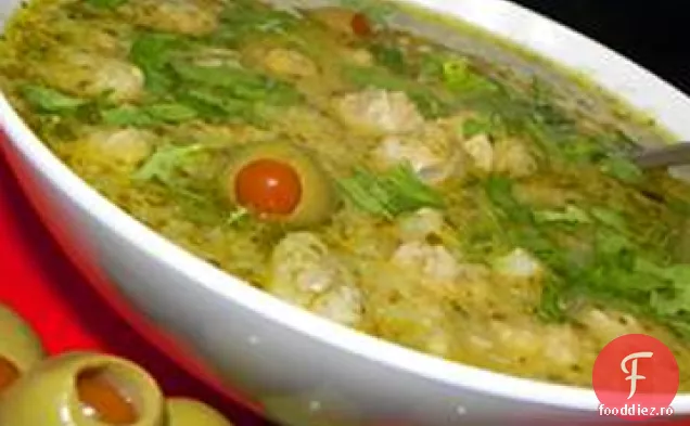 Tocană de chiftele și măsline (Albondigas Verdes)