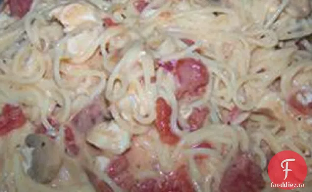 Spaghete de pui rapide și ușoare