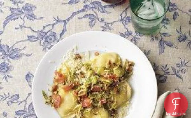 Ravioli Cu Varză De Bruxelles Și Slănină
