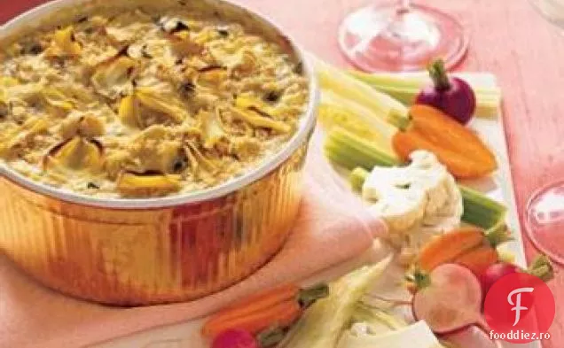 Baie de măsline de anghinare cu crudite de fenicul