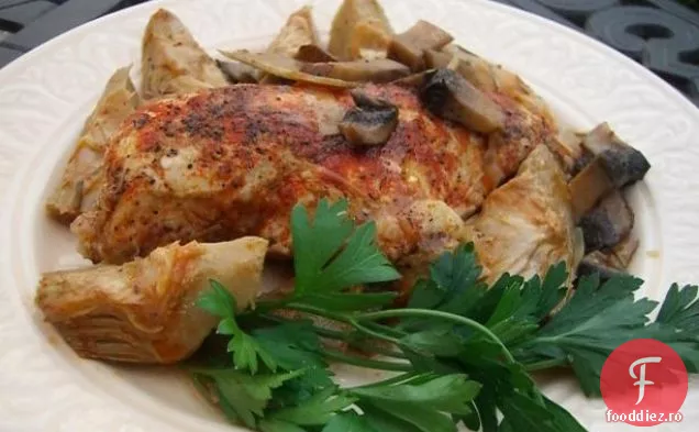 Anghinare la grătar ucigașă cu usturoi și unt de vin alb