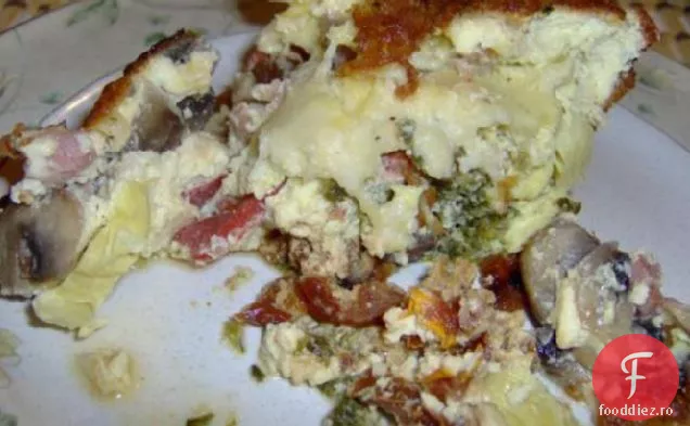 Frittata de anghinare și ardei roșu (Ww 4 puncte)