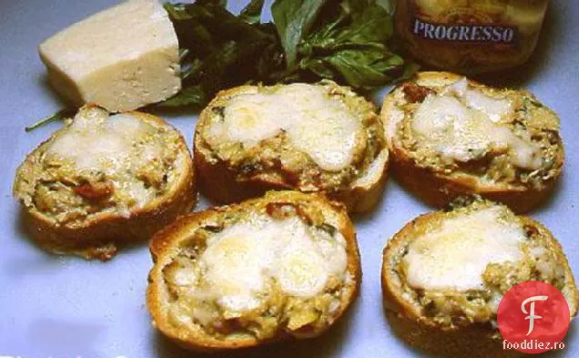 Bruschetta de anghinare și brânză E-Z