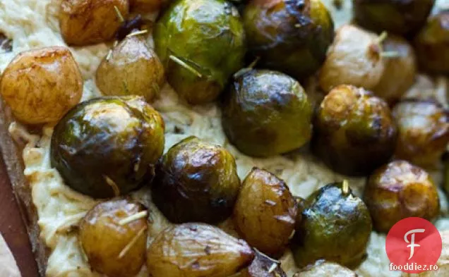 Varză Balsamică De Bruxelles, Pizza Vegană Cu Ceapă Perlată