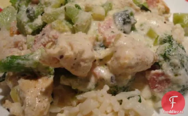 Pui parmezan și Broccoli
