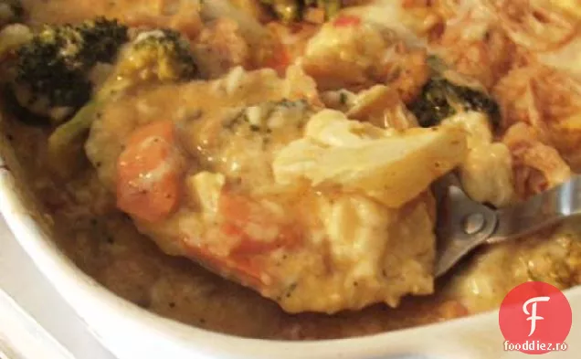 Cheesy Amestecat Legume Coace