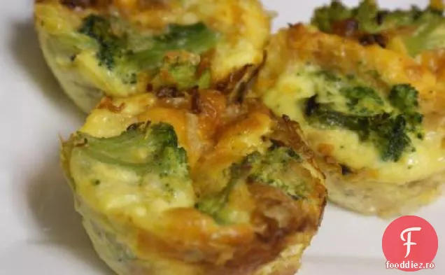Mini Quiche cu Broccoli și brânză