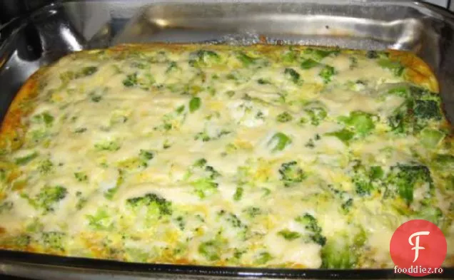 Quiche De Broccoli Fără Crustă