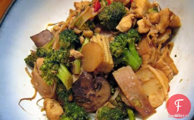 Broccoli de pui Se amestecă pentru 2