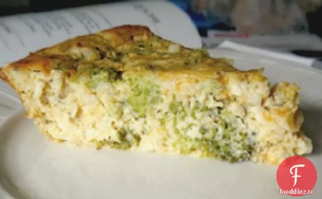 Quiche feta fără crustă și Cheddar