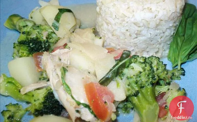 Pui Hoisin și Broccoli se amestecă