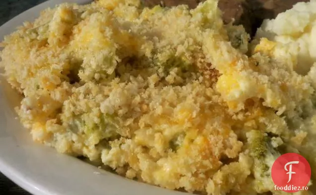 Orez, Broccoli Și Caserolă De Brânză