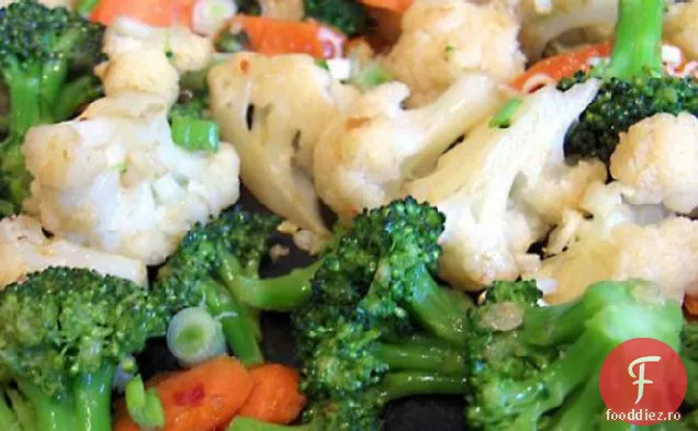 Broccoli și conopidă Szechuan