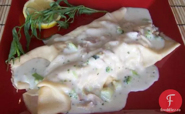 Crepe De Pui Cu Sos Cremos De Tarhon