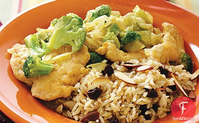 Curry cremos de pui și Broccoli