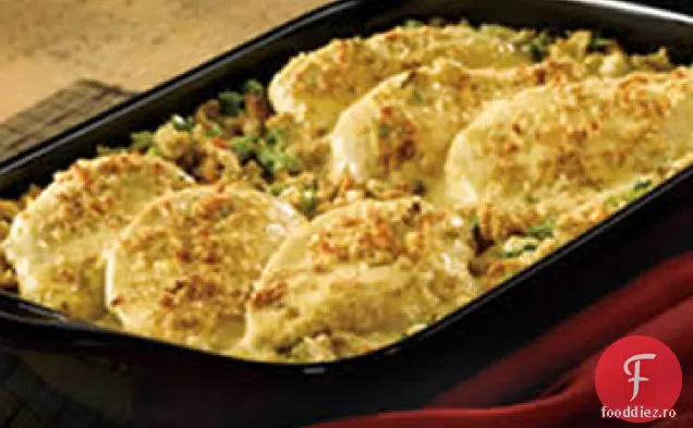 Broccoli brânză de pui și umplutură