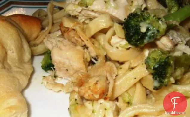 Fettuccini de pui și Broccoli se coace