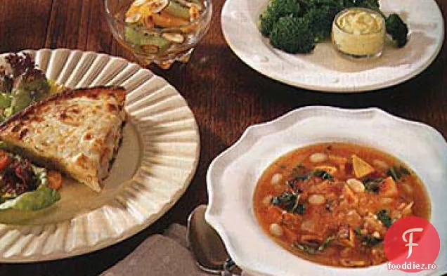 Baie de iaurt cu curry cu Broccoli aburit crocant