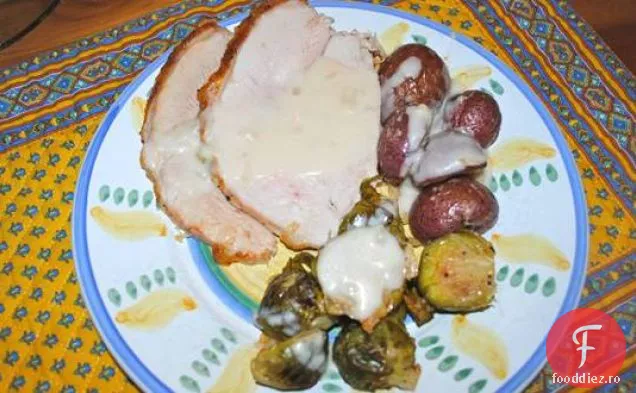 Prăjiți Piept De Curcan Cu Pesto De Citrice Și Sos De Șalotă