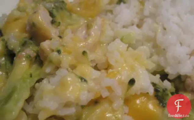 Caserola de orez cu Broccoli de pui și brânză