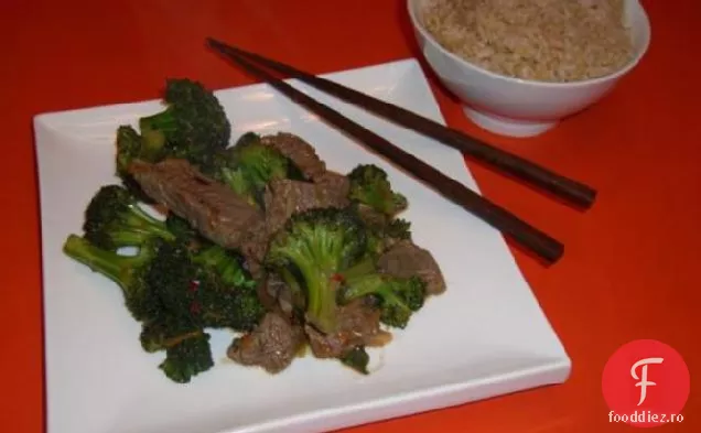 Carne De Vită Portocalie Și Broccoli