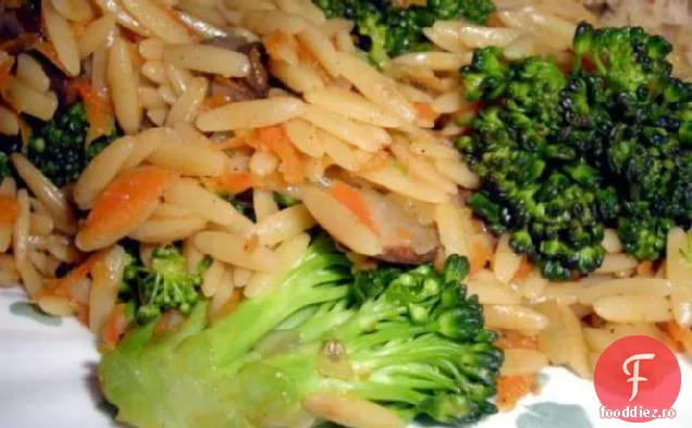 Orzo-Broccoli Pilaf