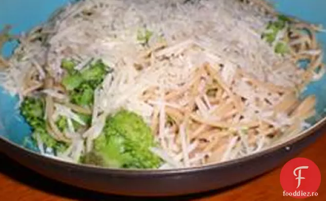 Paste cu papion cu Broccoli, usturoi și lămâie