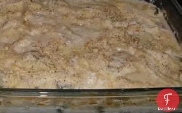 Caserola de pui și varză de Bruxelles