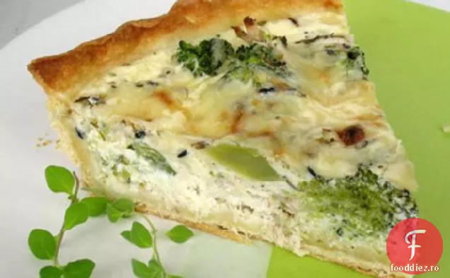 Quiche de pui cu ierburi și Broccoli