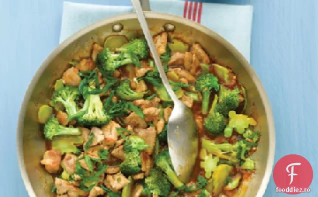 Broccoli și carne de porc