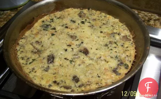 Ciuperci și caper Frittata