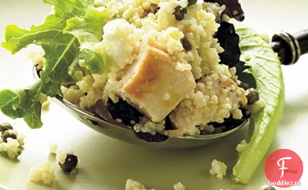 Feta - salată de cuscus de pui cu busuioc