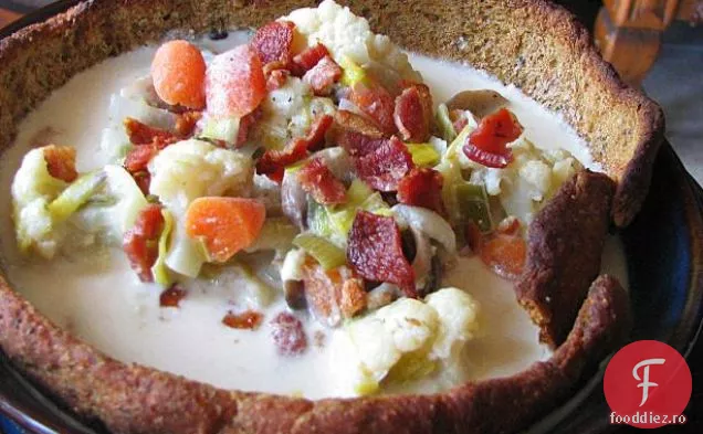 Bacon, Brânză Albastră, Pudră De Conopidă