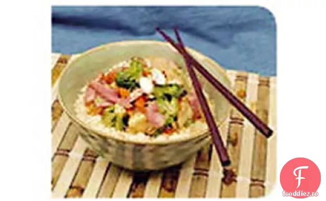 Șuncă se prăjește cu cuscus