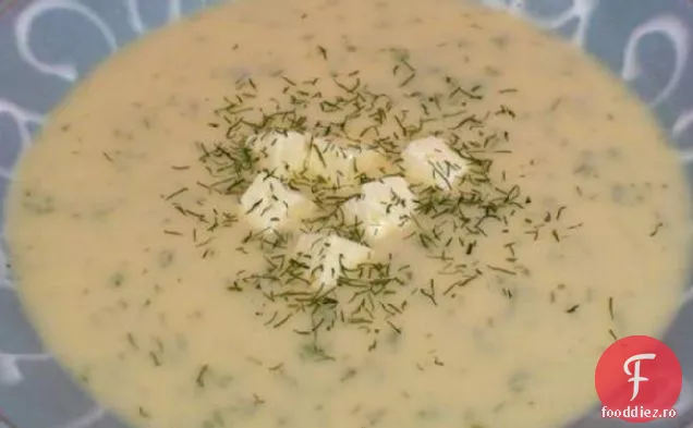 Supă Cremoasă De Conopidă Cu Feta