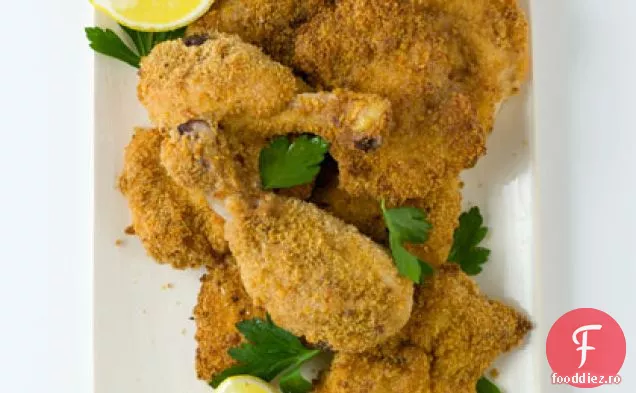 Pui Cu Crustă De Parmezan Prăjit La Cuptor