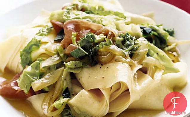 Pappardelle cu varză, Prosciutto și salvie
