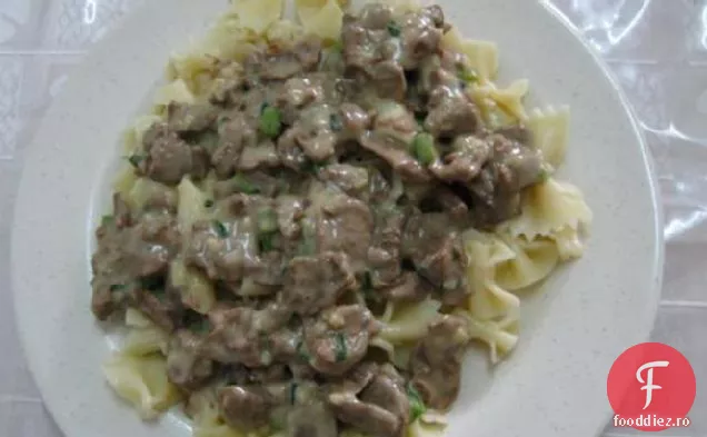 Seitan și stroganoff de ciuperci (Vegan)