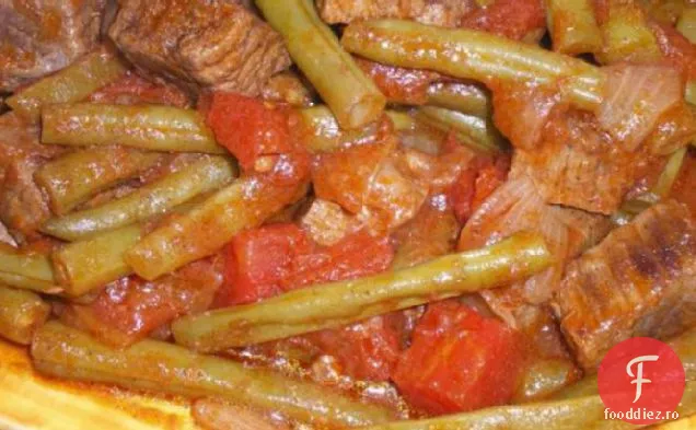 Fasole Verde Arabă Cu Carne De Vită