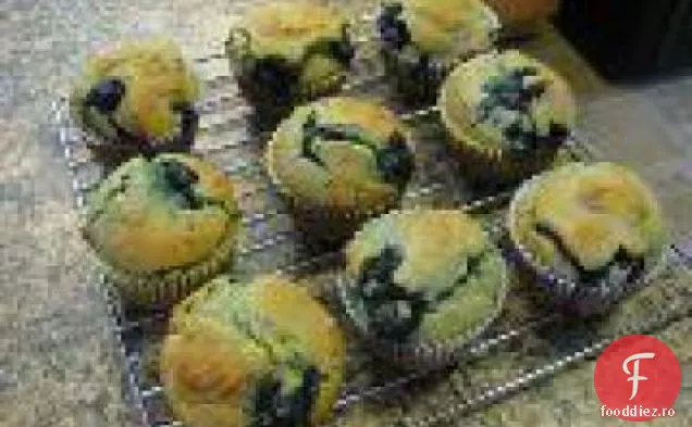 Brioșe De Afine Fără Gluten, Lactate Și Trestie De Zahăr