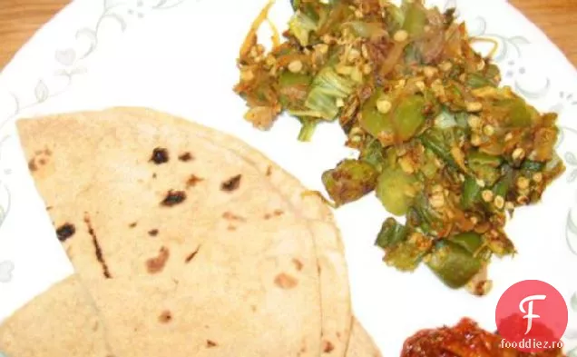 Bhindi Bhaji (Bame Umplute Prăjite)