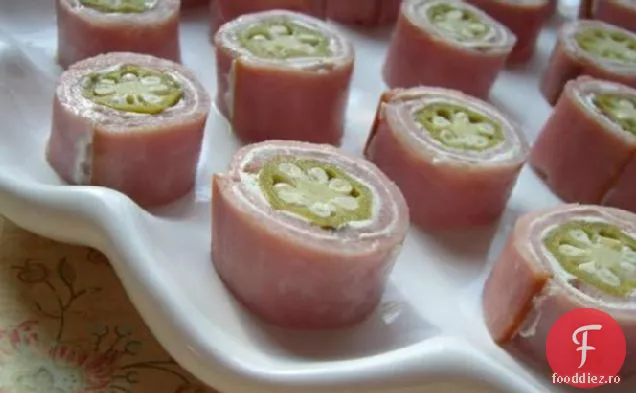 Ham & Okra rollups