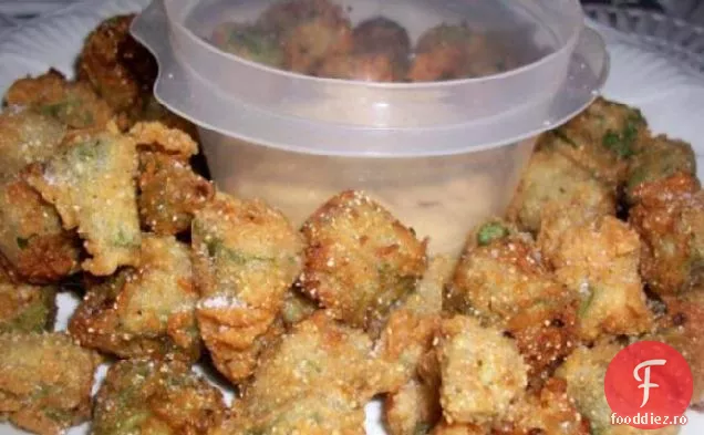 Bame Prăjite Cajun Cu Sos Cremos De Chili