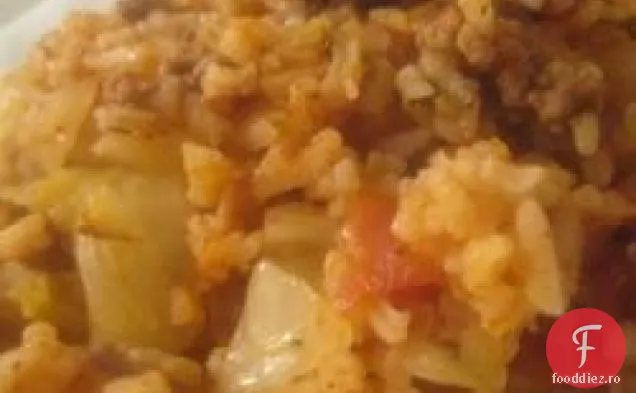 Varză Cajun cu orez