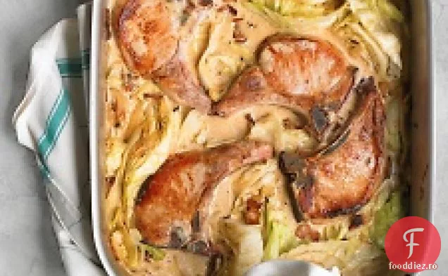 Cotlet De Porc Cu Slănină Și Varză