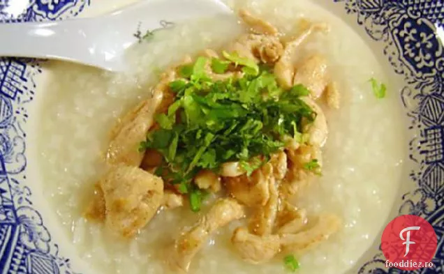 Supă thailandeză de pui și orez - Kao Tom Gai