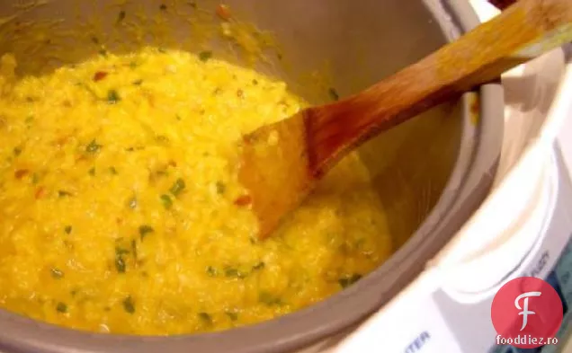 Risotto cu Chipotle portocaliu în aragaz sau aragaz