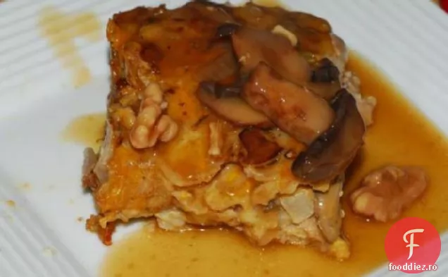 Pâine de nucă de ciuperci (pâine de carne vegetariană) copiată de la fața locului